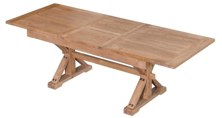 table à manger extensible bois recyclé et orme