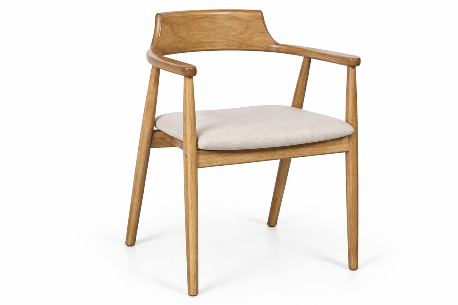 chaise en hêtre et lin