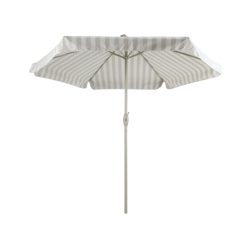 parasol rayé en acier