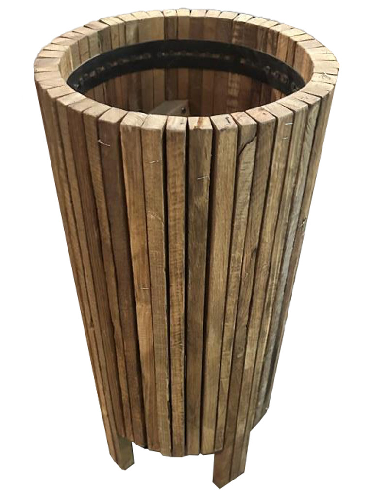 support plantes pot de fleurs en teck recyclé