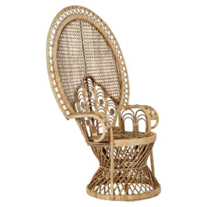 fauteuil en rotin paon