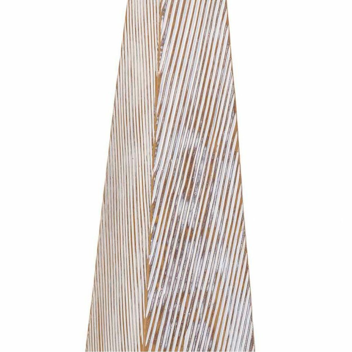Lampadaire sculptural blanc et beige 122 cm – Image 4