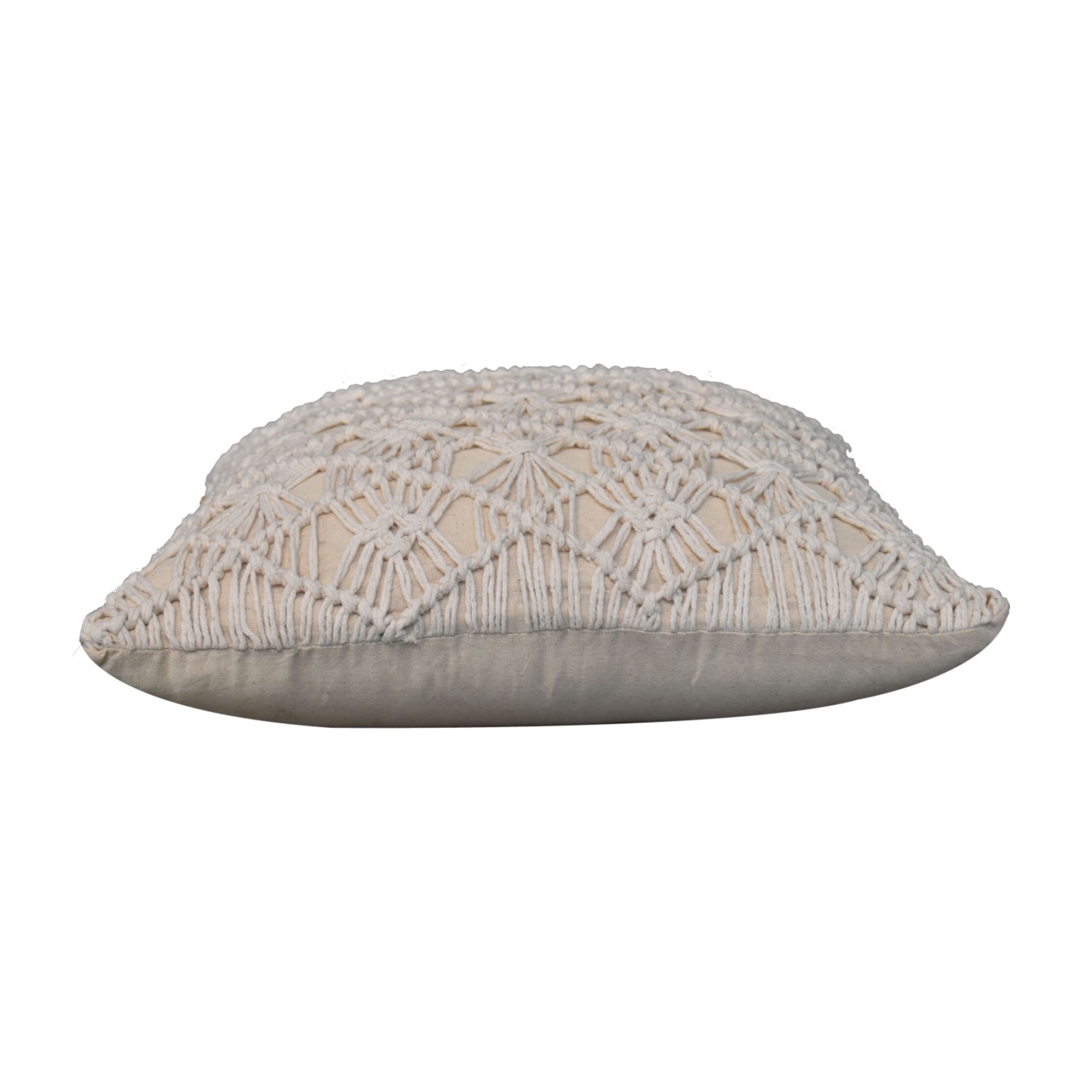 Lot de 2 coussins Maura écru en macramé 45 x 45 cm – Image 7