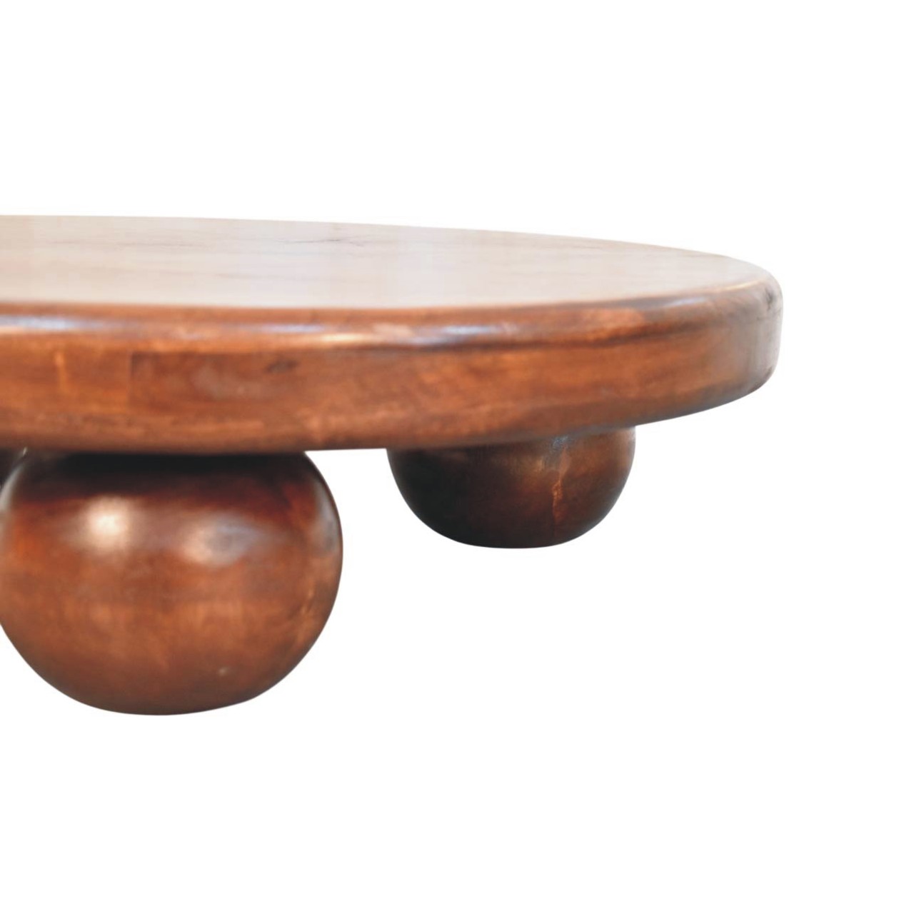Table basse Bola ronde en manguier massif – 65 cm – Image 6