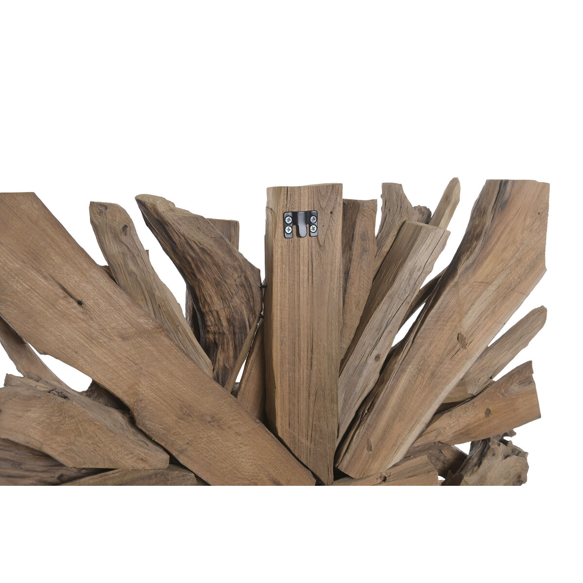 Applique murale en teck naturel et abat-jour beige 71,5 cm – Image 8